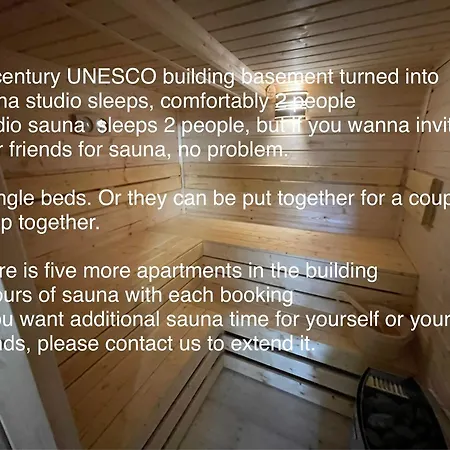 Sauna Unesco 14 Century 아파트호텔